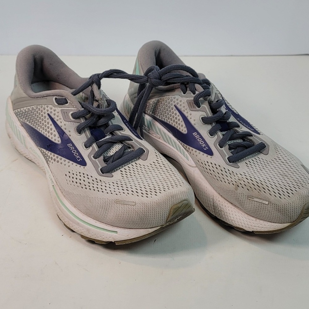 Brooks Adrenaline GTS 22 Womens Running Shoes Grey Purple‎ 1203532A045 Size 9